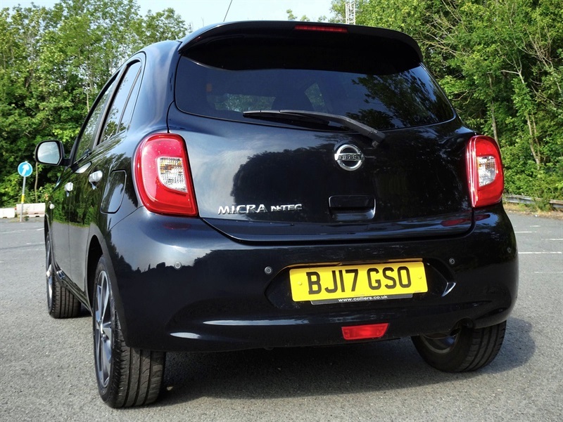 Nissan Micra 1.2 N-tec Hatchback Euro 6 80 P Black #4