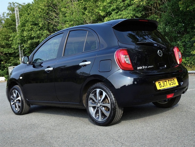 Nissan Micra 1.2 N-tec Hatchback Euro 6 80 P Black #5