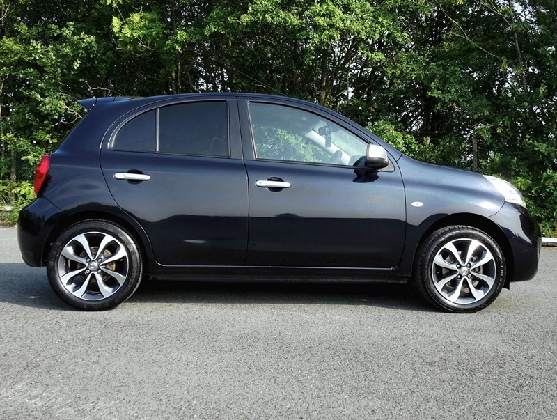 Nissan Micra 1.2 N-tec Hatchback Euro 6 80 P Black #3