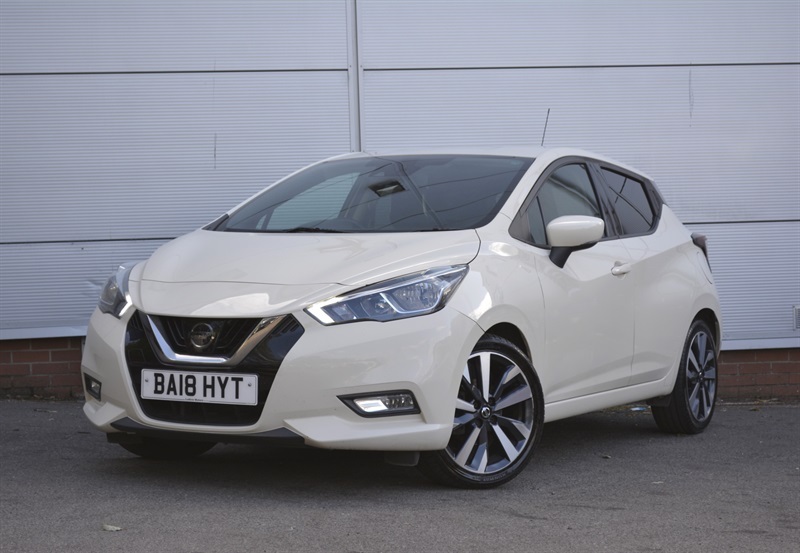 Nissan Micra 1.5 Dci Tekna Hatchback Euro 6 White #2