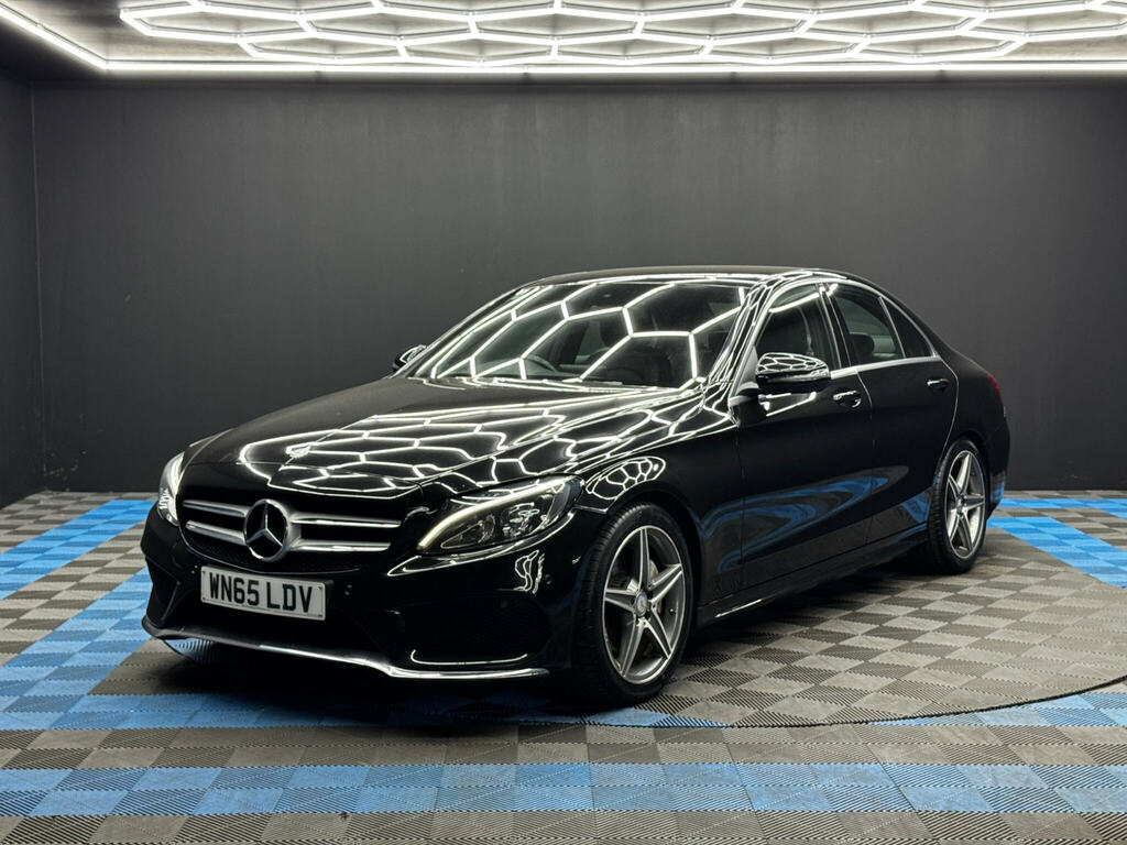Mercedes-Benz C Class 2.1 C220d Amg Line Premium Saloon 7G- Black #3
