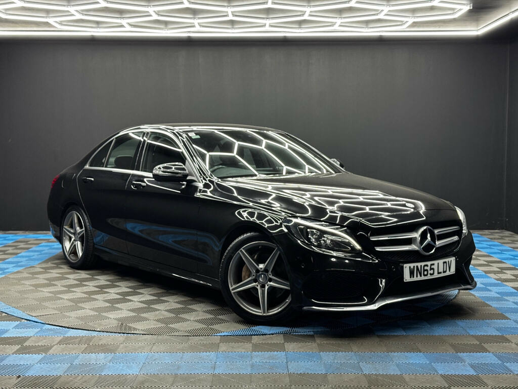 Mercedes-Benz C Class 2.1 C220d Amg Line Premium Saloon 7G- Black