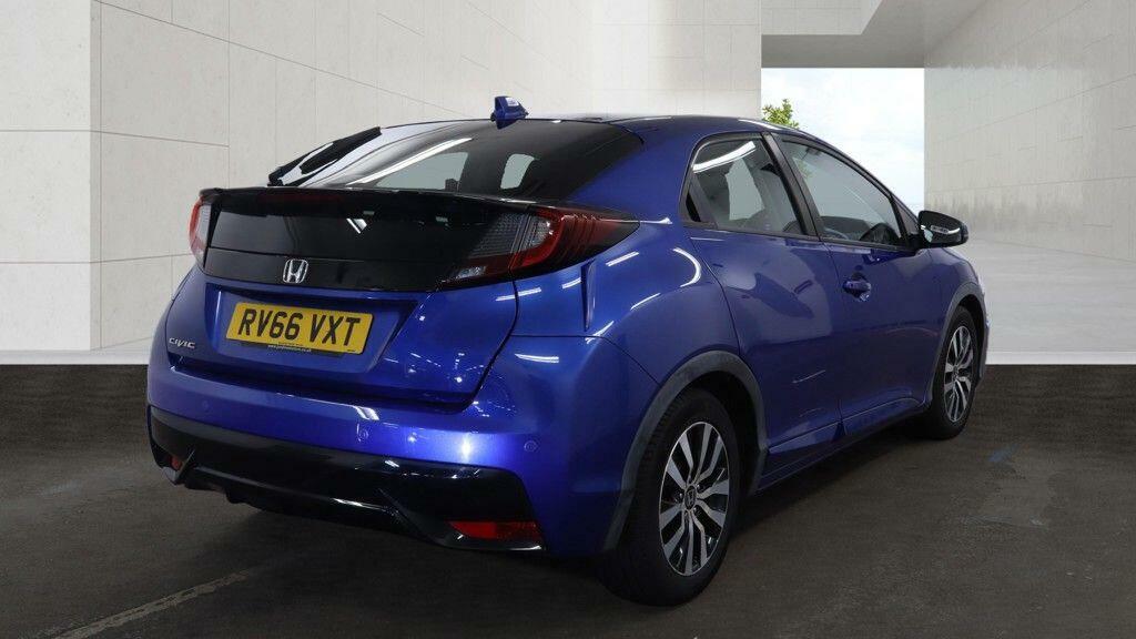 Honda Civic 1.6 I-dtec Se Plus Navi Euro 5 Ss Blue #4