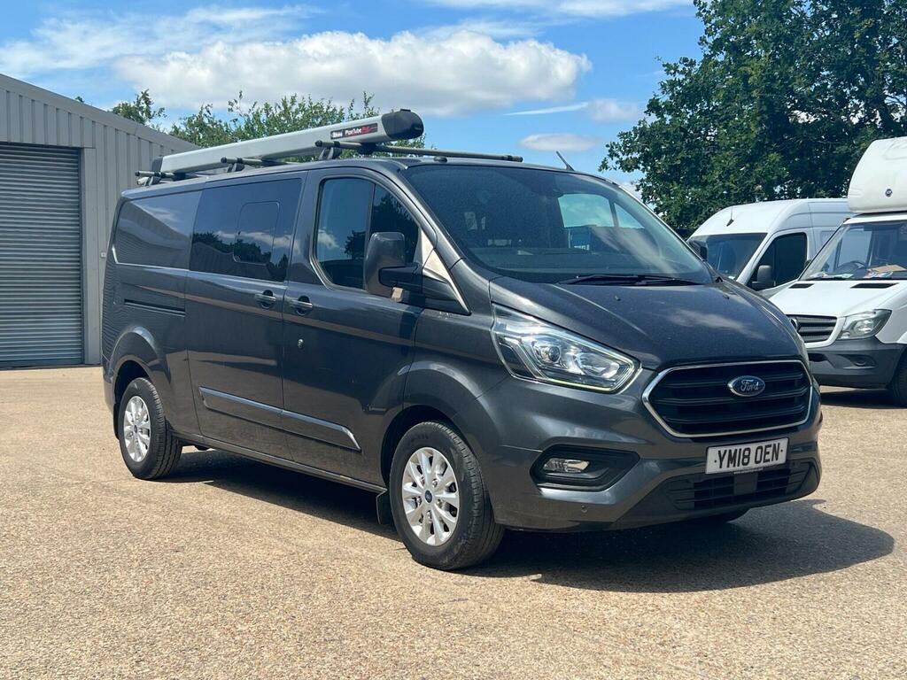 Ford Transit Custom Combi Van 2.0 320 Ecoblue Limited Crew Van L2 H1 E YM18OEN Grey #2