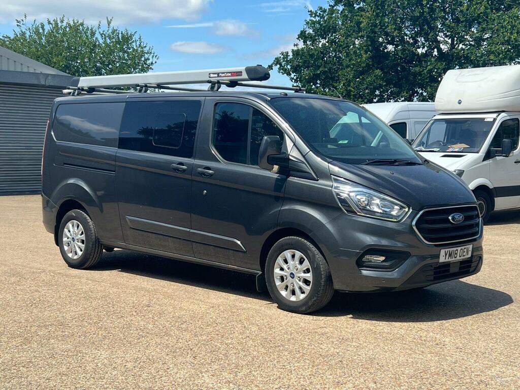 Ford Transit Custom Combi Van 2.0 320 Ecoblue Limited Crew Van L2 H1 E YM18OEN Grey #6