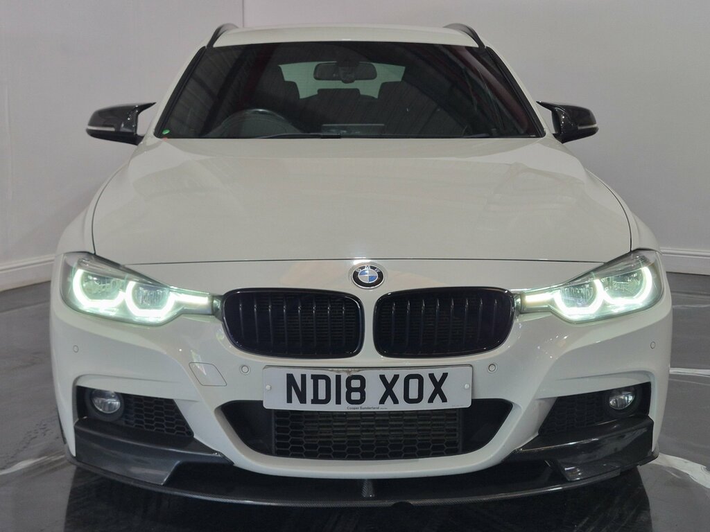 BMW 3 Series 3.0 335D M Sport Shadow Edition Touring ND18XOX White #2