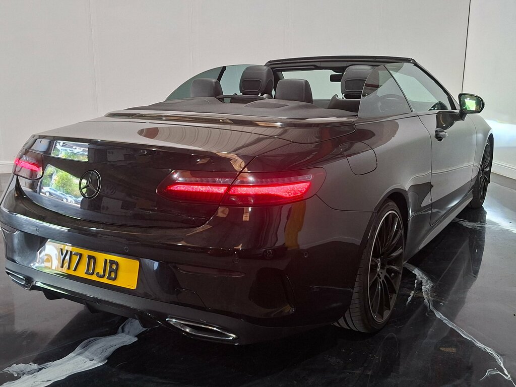 Mercedes-Benz E Class 2.0 E220d Amg Line Premium Cabriolet Y17DJB Black #4