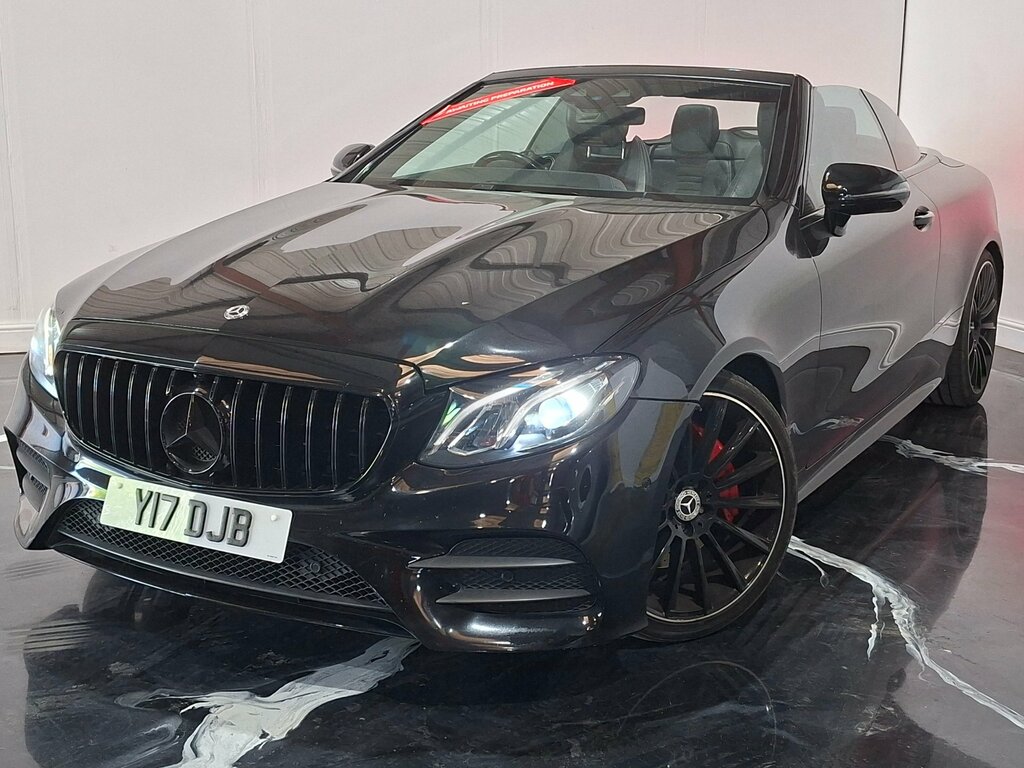 Mercedes-Benz E Class 2.0 E220d Amg Line Premium Cabriolet Y17DJB Black #3