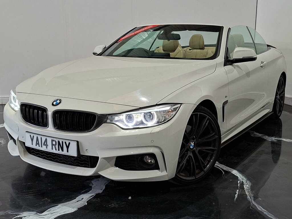 BMW 4 Series 2.0 420D M Sport Convertible Euro White #3