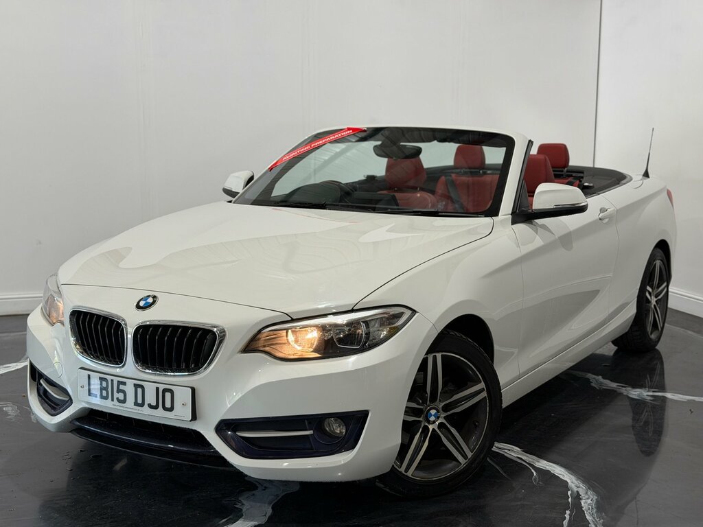 BMW 2 Series 1.5 218I Sport Convertible Euro White #4
