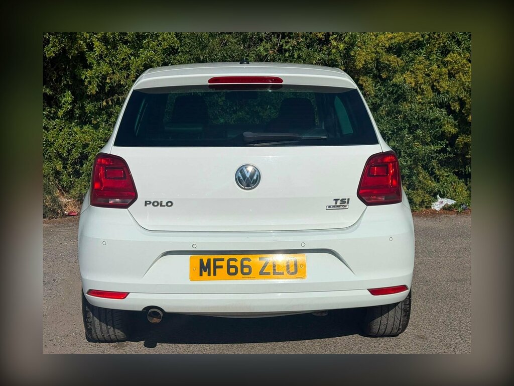 Volkswagen Polo 1.2 Tsi Bluemotion Tech Beats Euro 6 Ss MF66ZLO White #6