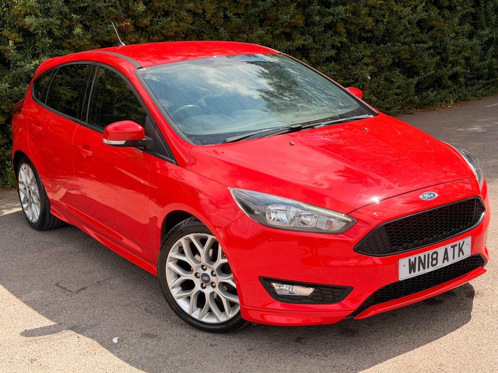 Ford Focus 1.0T Ecoboost St-line Euro 6 Ss WN18ATK Red #4
