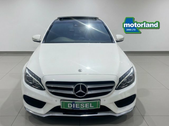 Mercedes-Benz C Class C250d Amg Line Premium LB67CYH White #2