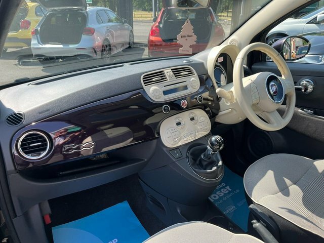 Fiat 500 Lounge Hatchback Blue #3