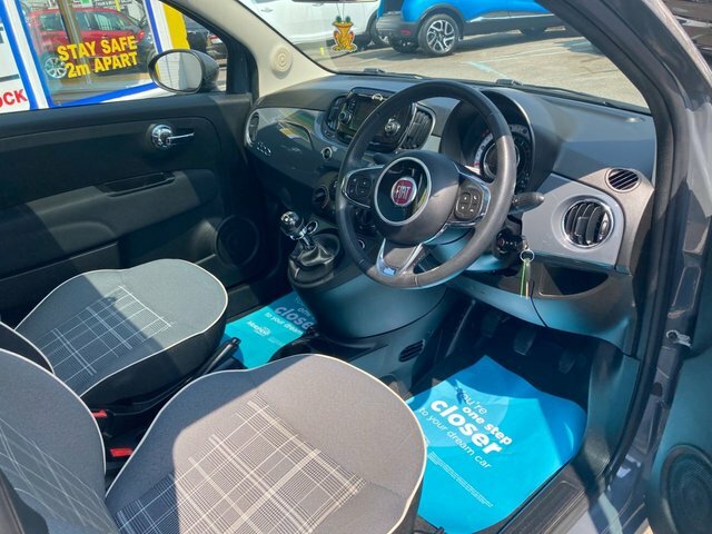 Fiat 500 Lounge Hatchback WM18WMP Grey #2