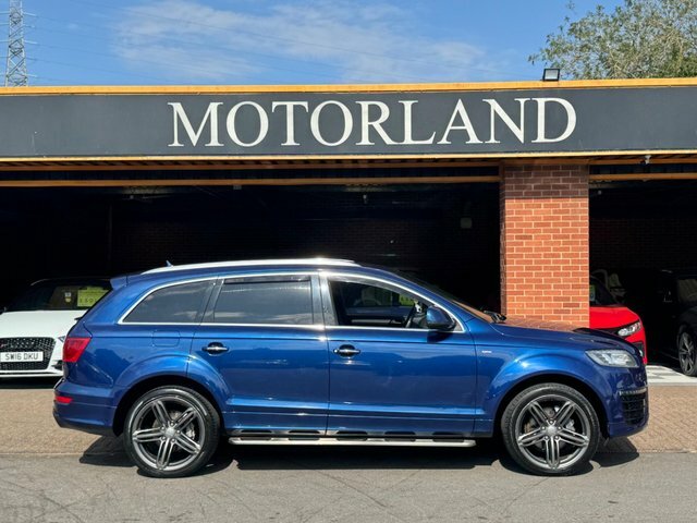 Audi Q7 2014 3.0 Tdi V6 S Line Sport Edition Tiptronic Qua DE64OPV Blue #4