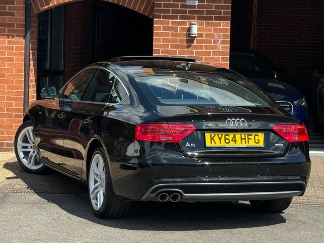 Audi A5 2014 2.0 Tdi S Line Sportback Multitronic Euro 5 KY64HFG Black #3
