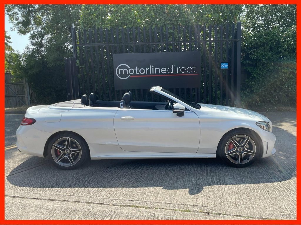 Mercedes-Benz C Class 2.0 C300d Amg Line Premium Cabriolet White