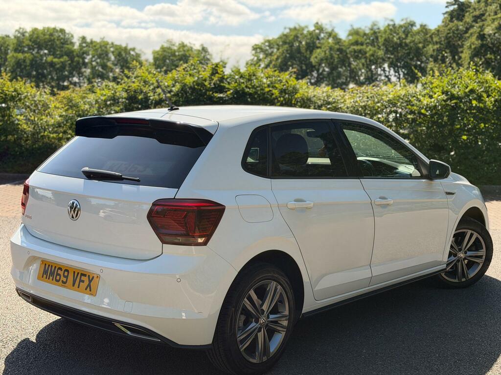 Volkswagen Polo 1.0 Tsi R-line Dsg Euro 6 Ss MM69VFX White #6