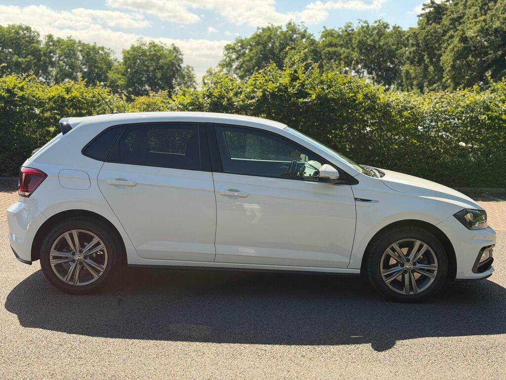 Volkswagen Polo 1.0 Tsi R-line Dsg Euro 6 Ss MM69VFX White #3