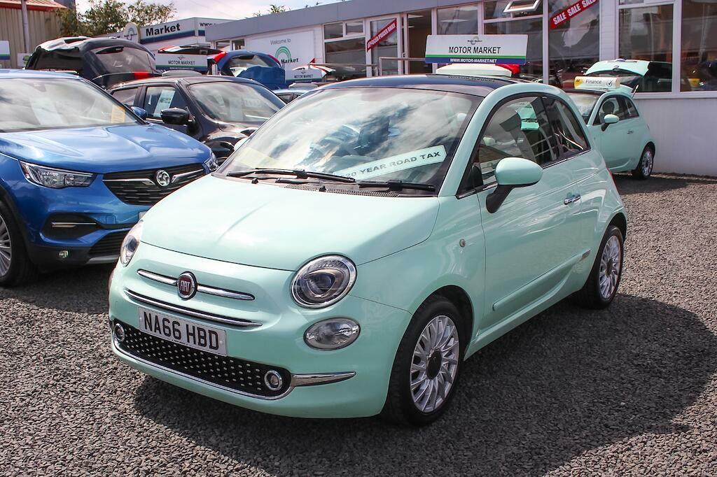 Fiat 500 1.2 Lounge Dualogic Euro 6 Ss NA66HBD Green #3