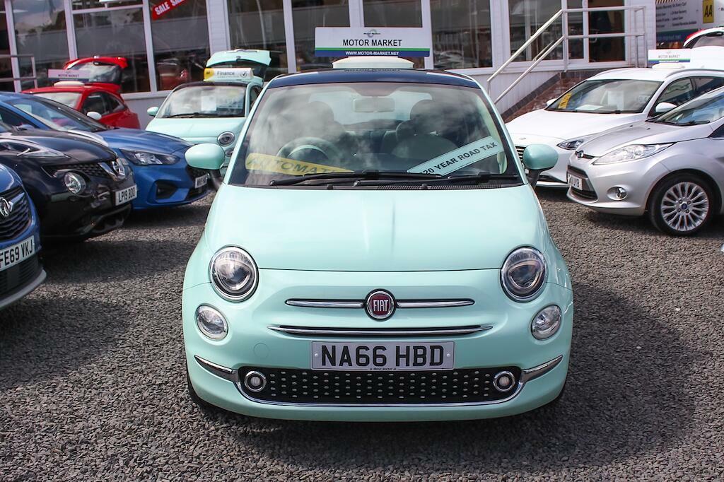 Fiat 500 1.2 Lounge Dualogic Euro 6 Ss NA66HBD Green #2