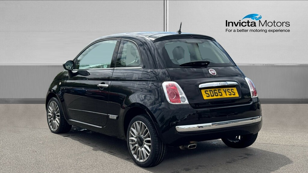 Fiat 500 Lounge Black #5