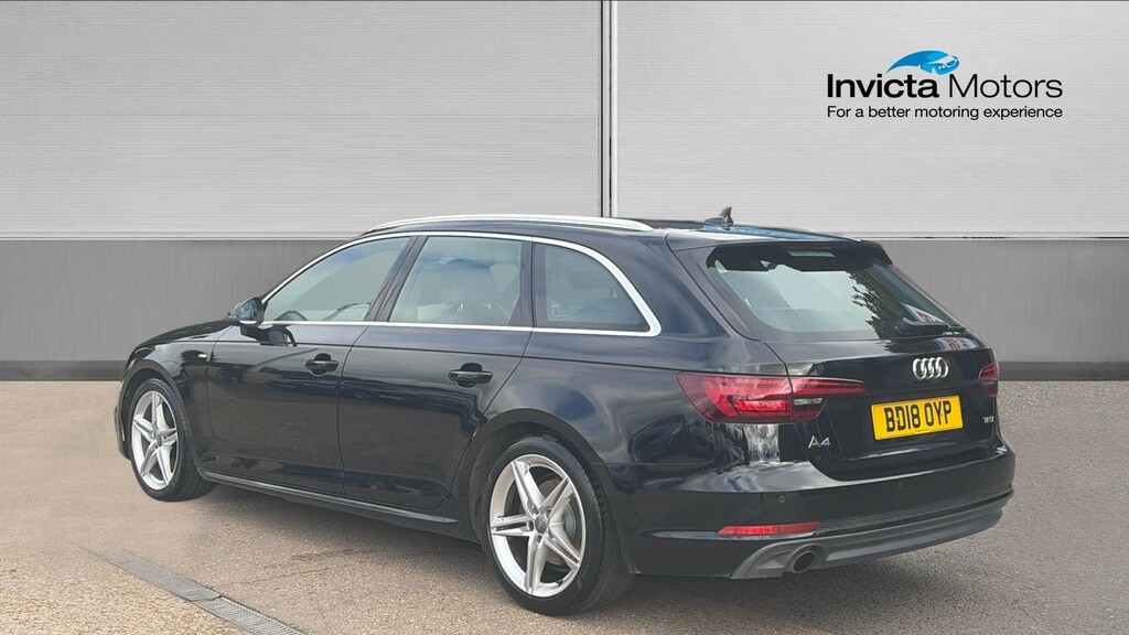 Audi A4 S Line Estate BD18OYP Black #5