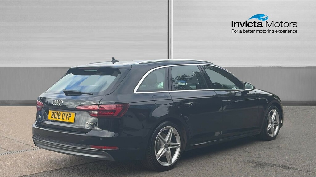 Audi A4 S Line Estate BD18OYP Black #3