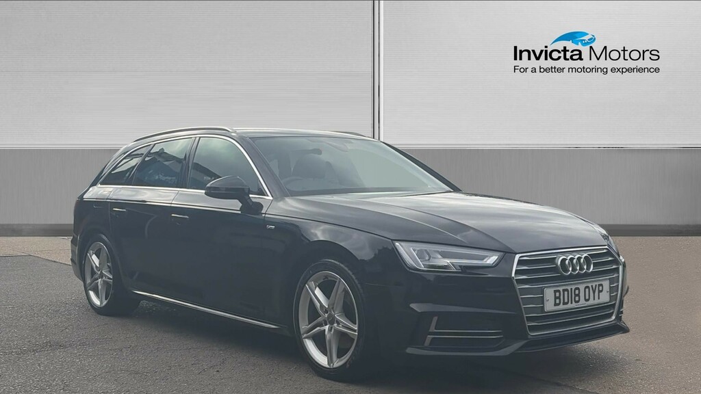 Audi A4 S Line Estate BD18OYP Black