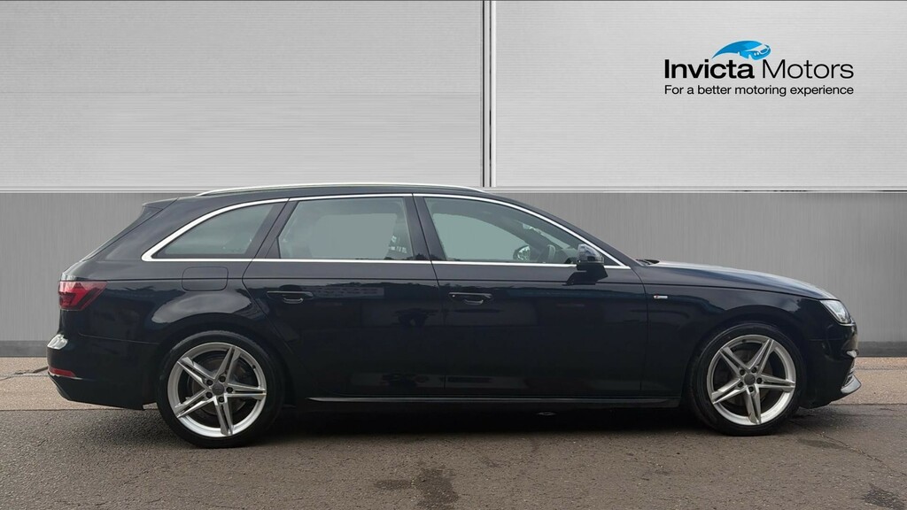 Audi A4 S Line Estate BD18OYP Black #2