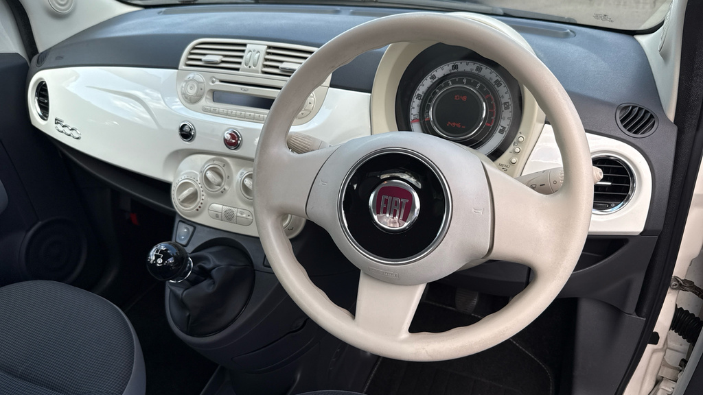 Fiat 500 1.2 Lounge Bluetooth, Pan Roof White #9