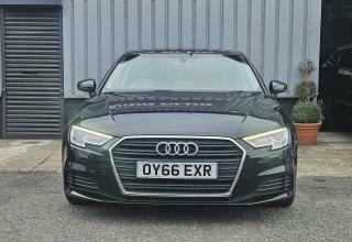 Audi A3 1.6 Tdi Se Technik Hatchback S Tronic E OY66EXR Black #3
