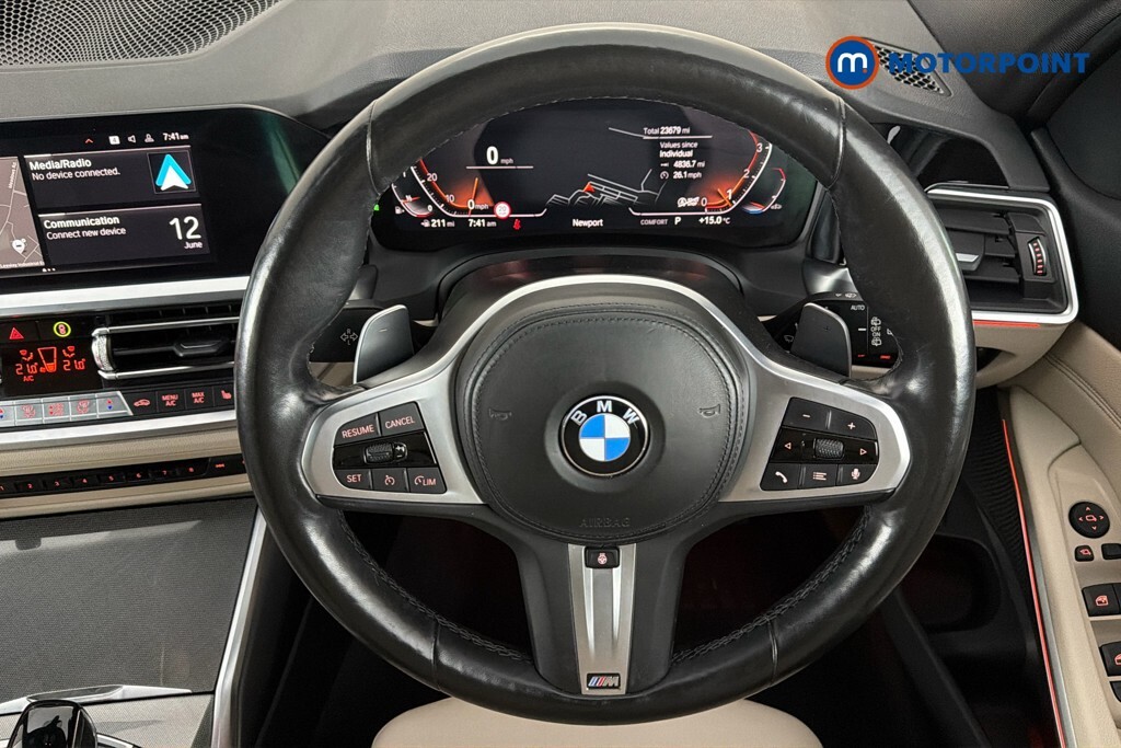 BMW 3 Series 330E M Sport Blue #10