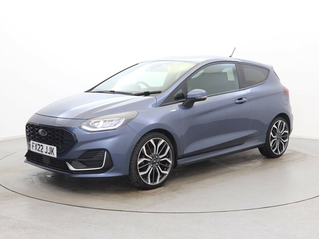 Ford Fiesta 1.0 Ecoboost Hybrid Mhev 125 St-line Vignale FX22JJK Blue #3