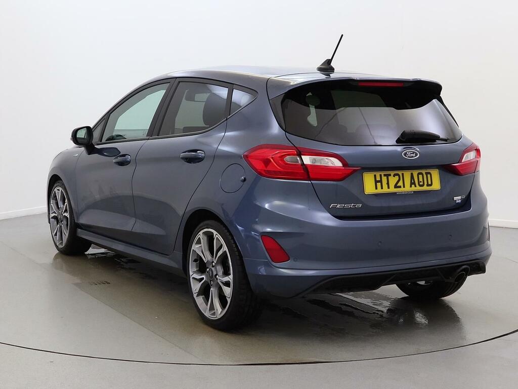Ford Fiesta 1.0 Ecoboost Hybrid Mhev 155 St-line X Edition HT21AOD Blue #5