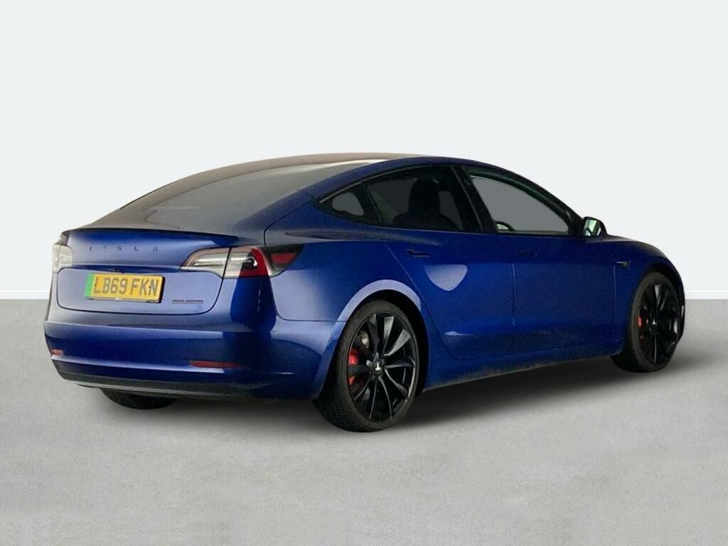 Tesla Model 3 Performance Awd Performance Upgrade Blue #3
