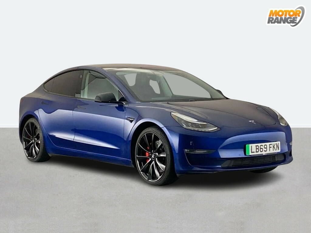 Tesla Model 3 Performance Awd Performance Upgrade Blue
