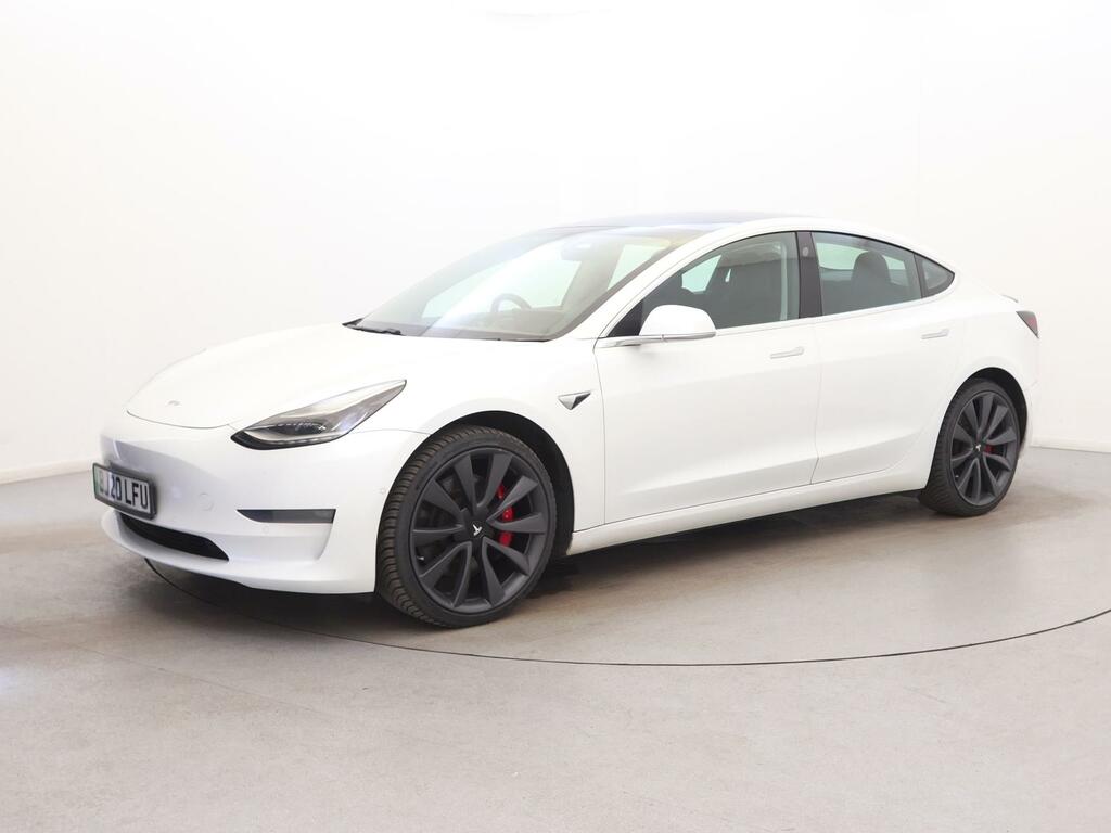 Tesla Model 3 Performance Awd Performance Upgrade White #3