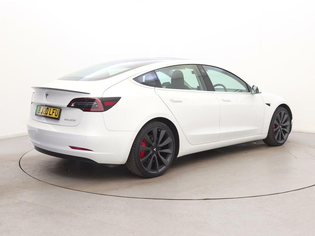 Tesla Model 3 Performance Awd Performance Upgrade White #5