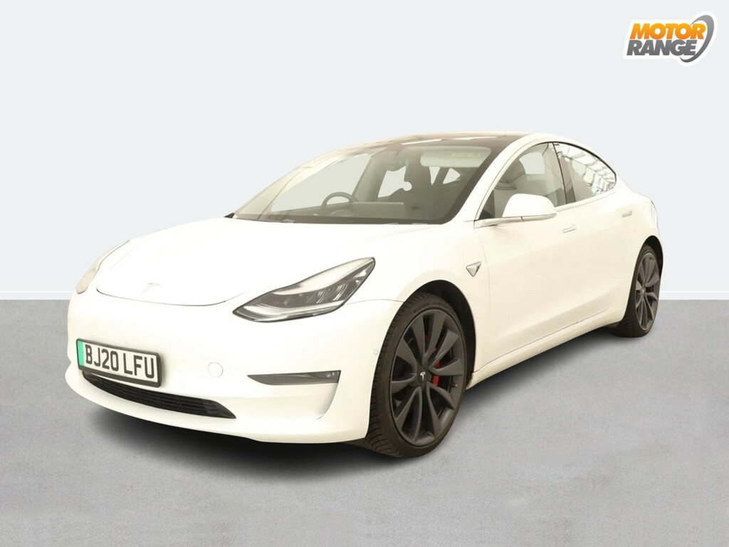 Tesla Model 3 Performance Awd Performance Upgrade White #2