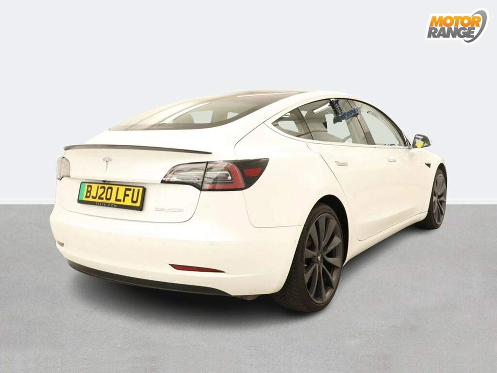 Tesla Model 3 Performance Awd Performance Upgrade White #4