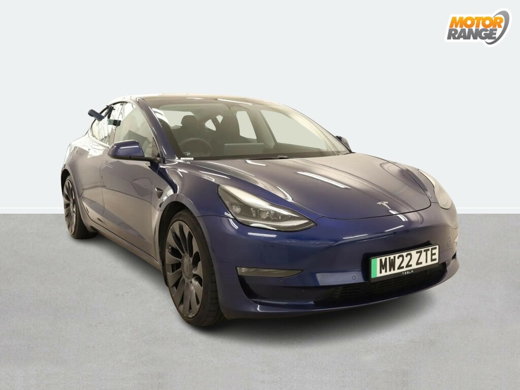 Tesla Model 3 Performance Awd Performance Upgrade Blue