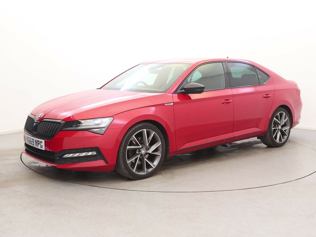 Skoda Superb 2.0 Tdi Cr 190 Sport Line Plus Dsg KS69NPG Red #3