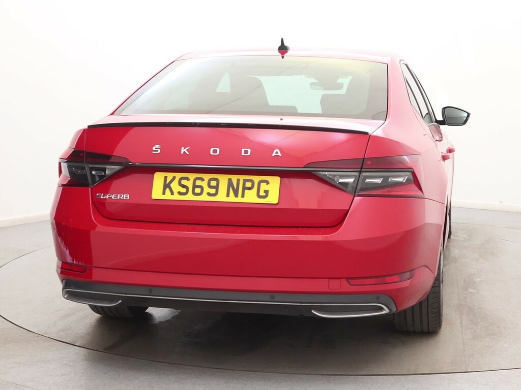Skoda Superb 2.0 Tdi Cr 190 Sport Line Plus Dsg KS69NPG Red #6
