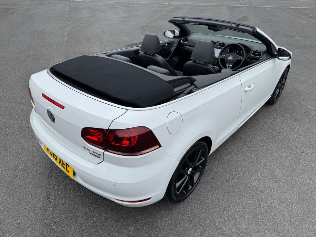 Volkswagen Golf Convertible 2.0 Tdi Bluemotion Tech Gt Cabriolet D MJ15XEC White #4