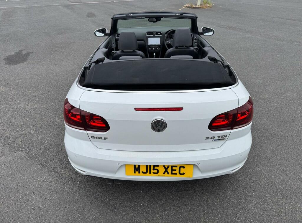 Volkswagen Golf Convertible 2.0 Tdi Bluemotion Tech Gt Cabriolet D MJ15XEC White #6