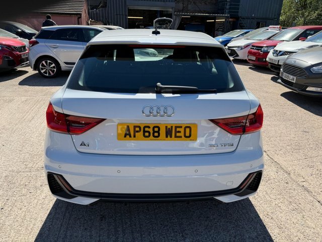 Audi A1 1.0 Tfsi 30 S Line Sportback Euro 6 Ss AP68WEO White #6