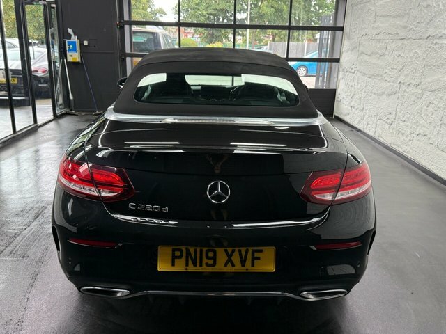 Mercedes-Benz C Class 2.0 C220d Amg Line Premium Cabriolet Black #3