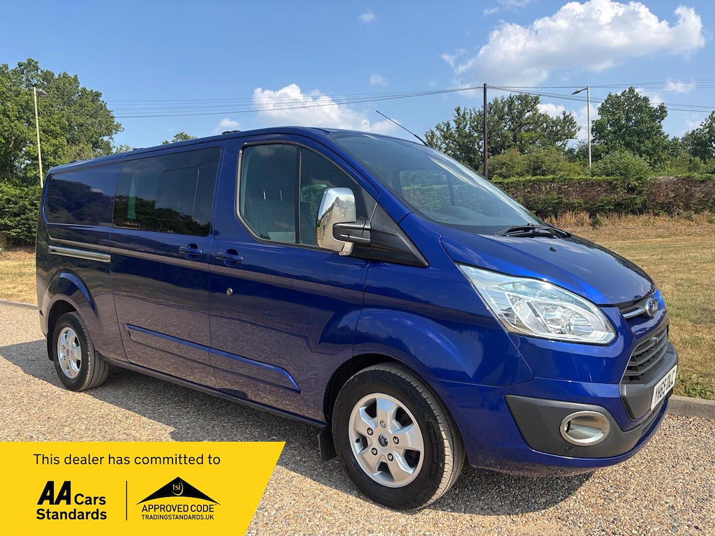 Ford Transit Custom Custom 2.2 Tdci 290 Crew Limited L2 H1 Blue #1